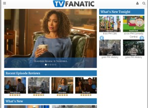 How tvfanatic.com looks like on a tablet such as an iPad.