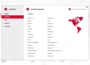 How tvh.com looks like on a tablet such as an iPad.