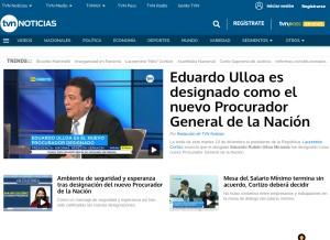 How tvn-2.com looks like on a tablet such as an iPad.