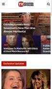 How tvseasonspoilers.com looks like on a mobile device such as an iPhone.