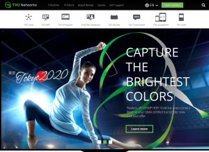 How tvupack.com looks like on a tablet such as an iPad.