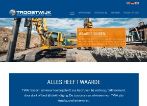 How twa.nl looks like on a tablet such as an iPad.