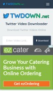 How twdown.net looks like on a mobile device such as an iPhone.