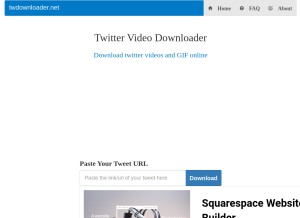 How twdownloader.net looks like on a tablet such as an iPad.