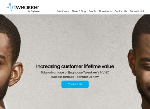 How tweakker.com looks like on a tablet such as an iPad.