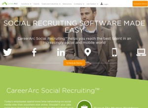 How tweetmyjobs.com looks like on a tablet such as an iPad.