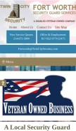 How twincitysecurityfortworth.com looks like on a mobile device such as an iPhone.