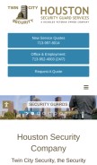 How twincitysecurityhouston.com looks like on a mobile device such as an iPhone.