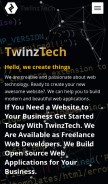 How twinztech.com looks like on a mobile device such as an iPhone.