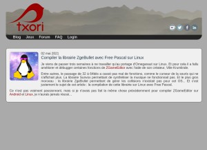 How txori.com looks like on a tablet such as an iPad.