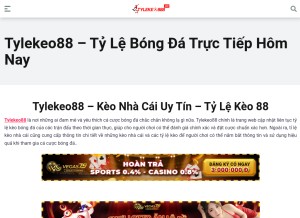How tylekeo888.co looks like on a tablet such as an iPad.