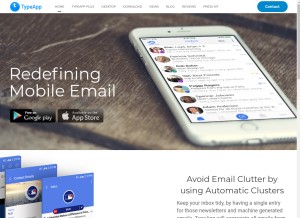 How typeapp.com looks like on a tablet such as an iPad.