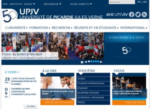 How u-picardie.fr looks like on a tablet such as an iPad.