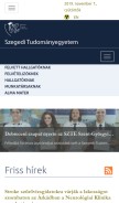 How u-szeged.hu looks like on a mobile device such as an iPhone.