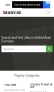 How uaeadvise.com looks like on a mobile device such as an iPhone.
