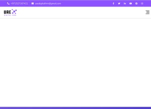 How uaedigitalfirm.com looks like on a tablet such as an iPad.