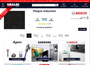 How ubaldi.com looks like on a tablet such as an iPad.