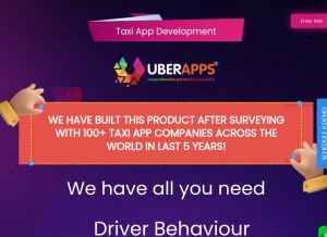 How uberapps.tech looks like on a tablet such as an iPad.