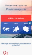 How ubezpieczenieturystyczne.online looks like on a mobile device such as an iPhone.