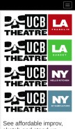 How ucbtheatre.com looks like on a mobile device such as an iPhone.