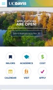 How ucdavis.edu looks like on a mobile device such as an iPhone.