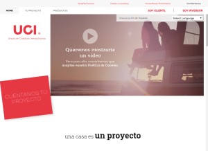 How uci.com looks like on a tablet such as an iPad.