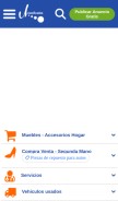 How uclasificados.com looks like on a mobile device such as an iPhone.