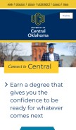 How uco.edu looks like on a mobile device such as an iPhone.