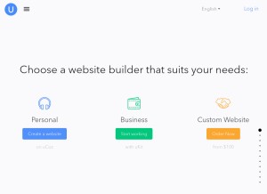 How ucoz.com looks like on a tablet such as an iPad.