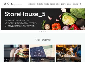 How ucs.ru looks like on a tablet such as an iPad.