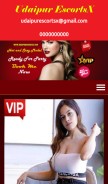 How udaipurescortsx.com looks like on a mobile device such as an iPhone.