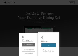 How udesign.ws looks like on a tablet such as an iPad.