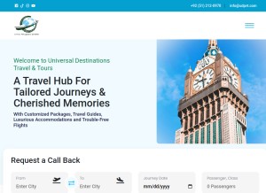 How udpvt.com looks like on a tablet such as an iPad.