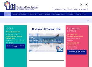 How udsmr.org looks like on a tablet such as an iPad.