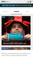 How uefa.com looks like on a mobile device such as an iPhone.