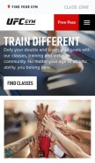 How ufcgym.com looks like on a mobile device such as an iPhone.