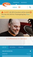 How ufcu.org looks like on a mobile device such as an iPhone.