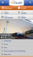How ufhealth.org looks like on a mobile device such as an iPhone.