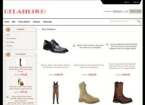 How uflamenco.com looks like on a tablet such as an iPad.