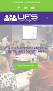How ufsdata.com looks like on a mobile device such as an iPhone.