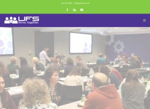 How ufsdata.com looks like on a tablet such as an iPad.