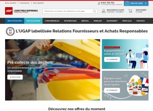 How ugap.fr looks like on a tablet such as an iPad.