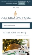How uglyducklinghouse.com looks like on a mobile device such as an iPhone.