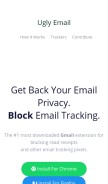 How uglyemail.com looks like on a mobile device such as an iPhone.