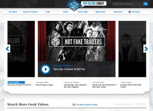 How ugo.com looks like on a tablet such as an iPad.