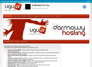 How ugu.pl looks like on a tablet such as an iPad.