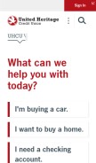 How uhcu.org looks like on a mobile device such as an iPhone.