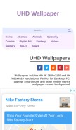 How uhdpaper.com looks like on a mobile device such as an iPhone.