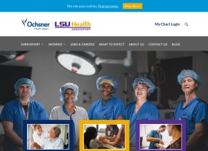 How uhsystem.com looks like on a tablet such as an iPad.
