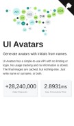 How ui-avatars.com looks like on a mobile device such as an iPhone.